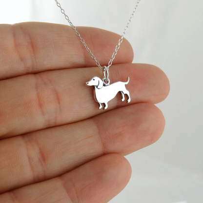 Dachshund Delight Sølv Halskæde – Charmerende Smykke til Hundelskere Jewelry Tech Butik