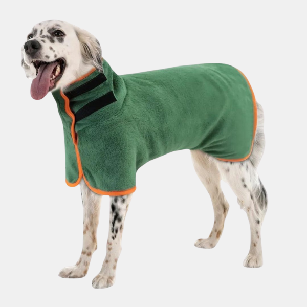 Ultra-Absorberende Hundevest – Hygget Badekåbe til Pleje Efter Badet Pets Tech Butik Grøn XS