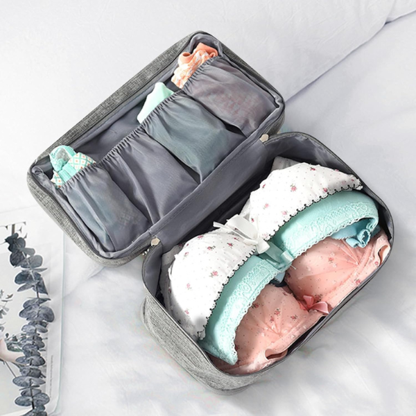 Bærbar Rejseorganisator til Undertøj – Holdbar og Kompakt Pakke­løsning Cosmetic & Toiletry Bags Tech Butik