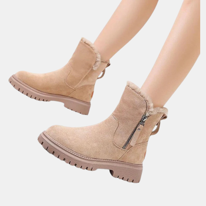 Dame Casual Ortopædiske Støvler – Støttende & Moderne Fodtøj Boots Tech Butik Beige 35
