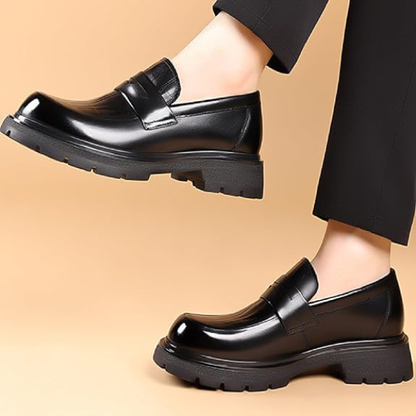 Herresko i Læder – Stilfuldt Moc Toe & Penny Strap Design Loafers Tech Butik