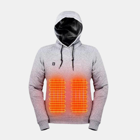 Dame Opvarmet Hoodie – Perfekt Varme til Kølige Dage Men Jackets Tech Butik Grå S