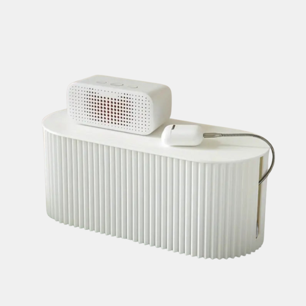 Kabelorganisator Opbevaringsboks – Smart og Pæn Ledningshåndtering Storage & Organization Tech Butik Hvid Opbevaringsboks