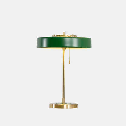 Revolve bordlampe – moderne design til stilfuld og funktionel belysning Table lamp Tech Butik Guld + Grøn Dia 35cm x H 48cm / ∅ 13.8″ x H 18.9″ US stik