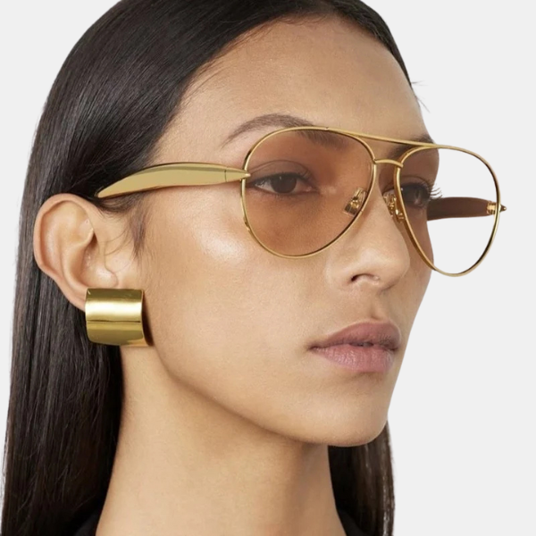 Vintage Metal Solbriller – Ikonisk Aviator-look med Vintage Flair Sunglasses Tech Butik Fløde