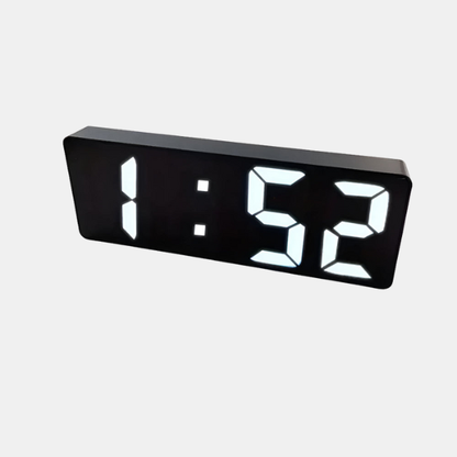 Digital LED Spejl Vækkeur – Elegant Ur med Klar Skærm og Smarte Funktioner Clocks Tech Butik Midnats sort