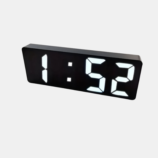Digital LED Spejl Vækkeur – Elegant Ur med Klar Skærm og Smarte Funktioner Clocks Tech Butik Midnats sort