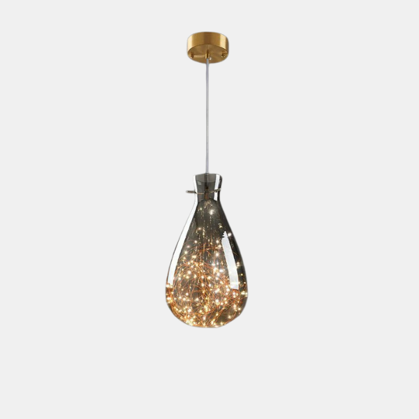 Tidløs Antik Messing Lysekrone – Glaspendel til Spisestue og Bar Lamps & Lighting Tech Butik Stil-B