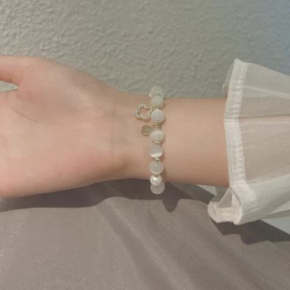Naturligt Krystal- & Perlearmbånd – Elegant og Tidløst Tilbehør Bracelets Tech Butik