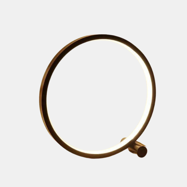 Elegant Minimalistisk LED Rund Bordlampe – Moderne Blødt Skær til Ethvert Rum Table Lamp Tech Butik Sort Varm hvid