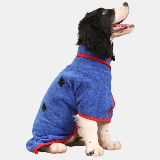Hundebadekåbe – Blød & Absorberende Komfort Efter Badet Pets & Supplies Tech Butik Blå XS