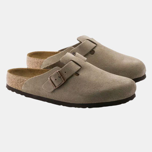 Anatomiske Komforttræsko i Ruskind – Premium Læder med Ergonomisk Støtte Women Sandals & Slippers Tech Butik Taupe 35