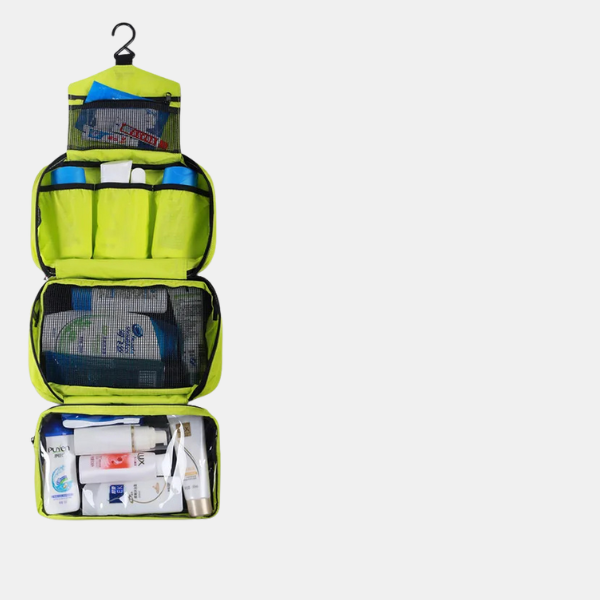 Vandtæt Rejsetoilettaske – Unisex med Rigelig Opbevaringsplads & Holdbart Design Cosmetic & Toiletry Bags Tech Butik Lysegrøn