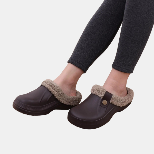 Vandtætte Vinterpelstræsko – Stilfuld Varme med Nem Slip-on Women Sandals & Slippers Tech Butik Sort 39