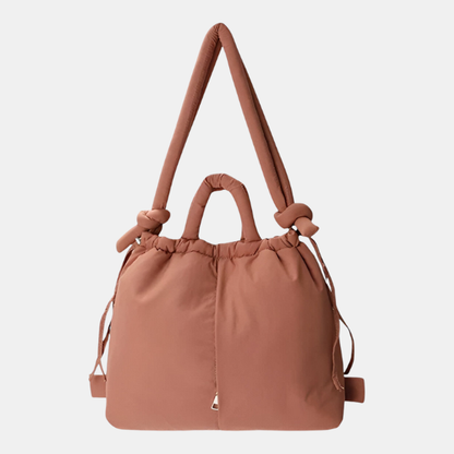 Puffer skuldertaske – Let, trendy komfort til hverdagsbrug Bags Tech Butik Lyserød