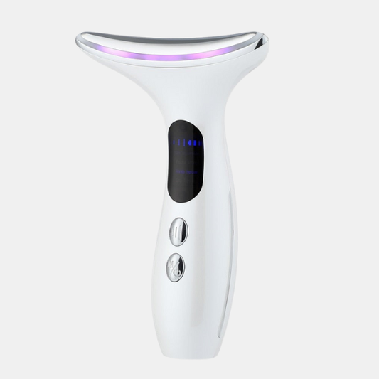 Anti-Aging Ansigts- og Nakkemassager – Mikrostrøm med LED-Lysterapi Beauty Tech Butik Hvid
