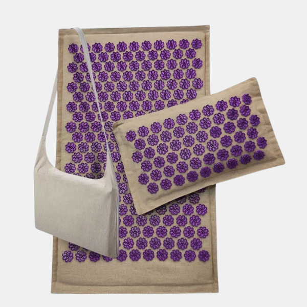 Akupressurmåtte med Blomsterdesign – Naturlig Afslapning & Smertelindring Health and well-being Tech Butik Lavendel