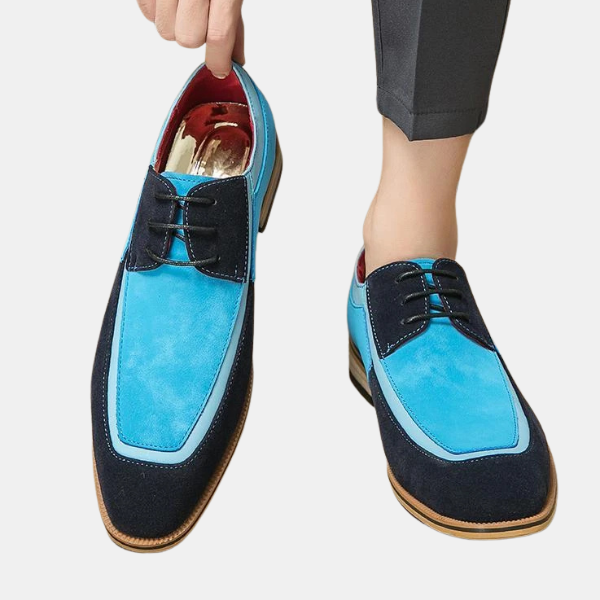 Klassiske Herre Ruskinds Sko – Komfortable Formelle Fodtøj med Stil Shoes Tech Butik Blå 6