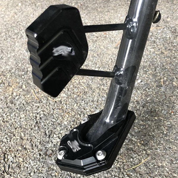 Motorcykel Støtteben-Forlænger Pad – Skridsikker Bred Støttebase Home Tech Butik Sort