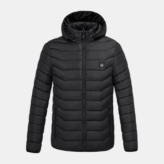 Unisex Opvarmet Jakke – Ultimativ Komfort med Smart Opvarmning Men Jackets Tech Butik Sort S