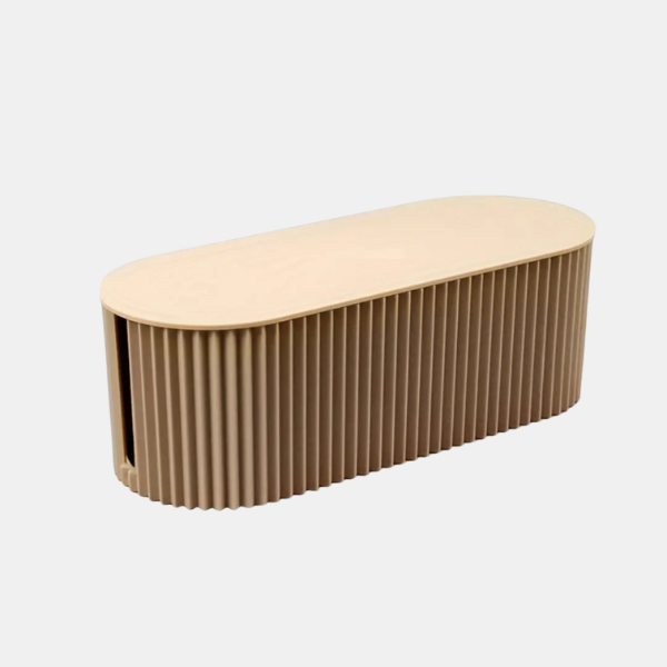 Kabelorganisator Opbevaringsboks – Smart og Pæn Ledningshåndtering Storage & Organization Tech Butik Beige Opbevaringsboks