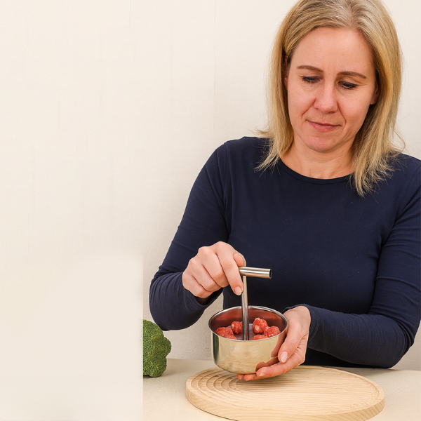 Kødbollemaskine i rustfrit stål - Hurtig og Ensartet Formning til Let Madlavning Kitchen & Dining Tech Butik