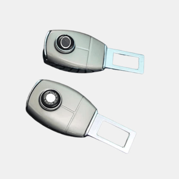Metallisk sikkerhedsbælteforlænger til luksusbiler – Holdbar forlængelse for øget komfort og sikkerhed Unisex Others All-year Tech Butik 2 Stykker