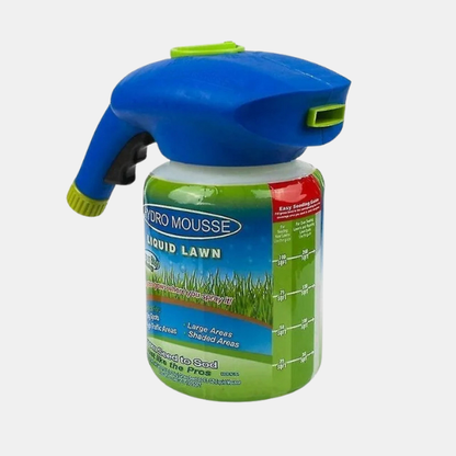 Flydende Græsfrø Spray – Hurtig Vækstformel til Tæt og Grøn Plæne Home & Garden Tech Butik x10 PAKKE + x1 Spray
