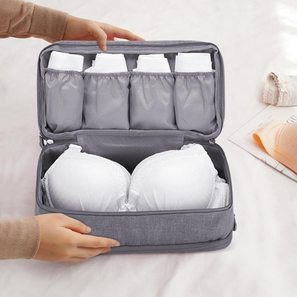 Bærbar Rejseorganisator til Undertøj – Holdbar og Kompakt Pakke­løsning Cosmetic & Toiletry Bags Tech Butik