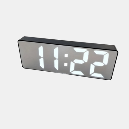Digital LED Spejl Vækkeur – Elegant Ur med Klar Skærm og Smarte Funktioner Clocks Tech Butik Glans sort