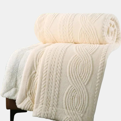 Elegant Dobbelt-sidet Lammeuldstæppe – Perfekt til Stue og Soveværelse Blankets Tech Butik A Tæppe