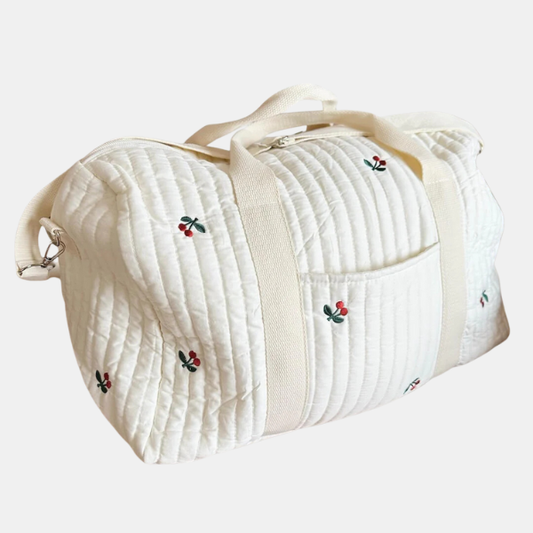 Alt-i-en-nødvendigheder til mor Duffel-tote-taske – Holdbar og stilfuld bæretaske Tote Bag Tech Butik Kirsebær