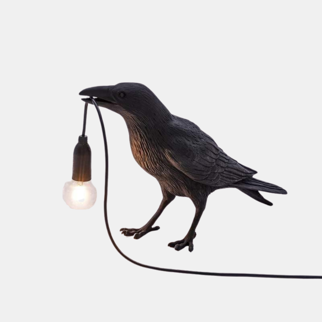 Elegant Fuglelampe til Kunstnerisk og Charmerende Hjemmebelysning Lamps Tech Butik Sort Stående EU