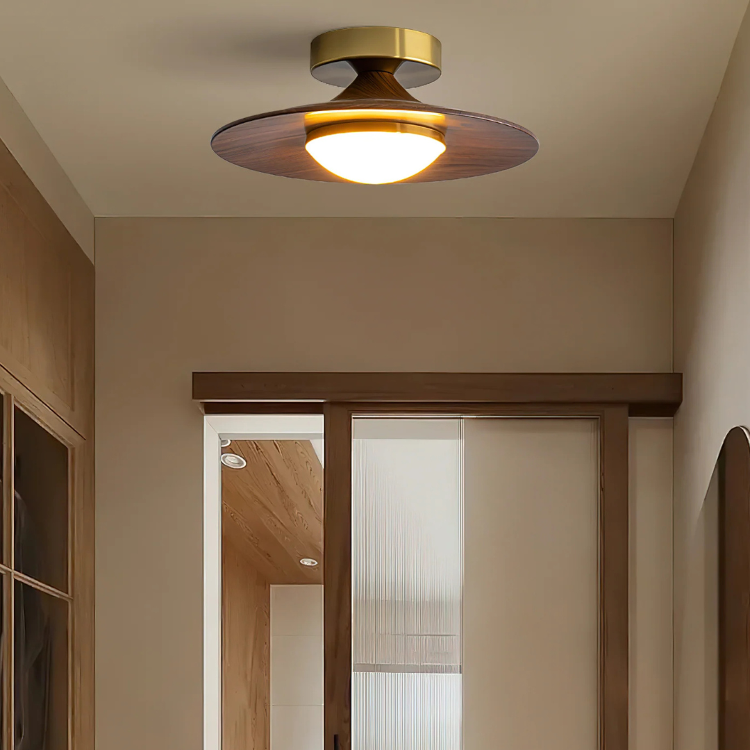 Moderne Loftlampe – Samtids­elegance med varme trædetaljer Ceiling Lamp Tech Butik