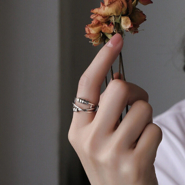 Elegant Sølvring – Elegant og Beroligende Smykke til Angststøtte Jewelry Tech Butik