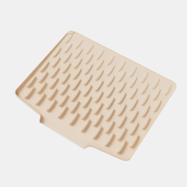 Multifunktionel Silikone Køkkentørringsmåtte – Varmebestandig & Skridsikker Kitchen Mats Tech Butik Beige