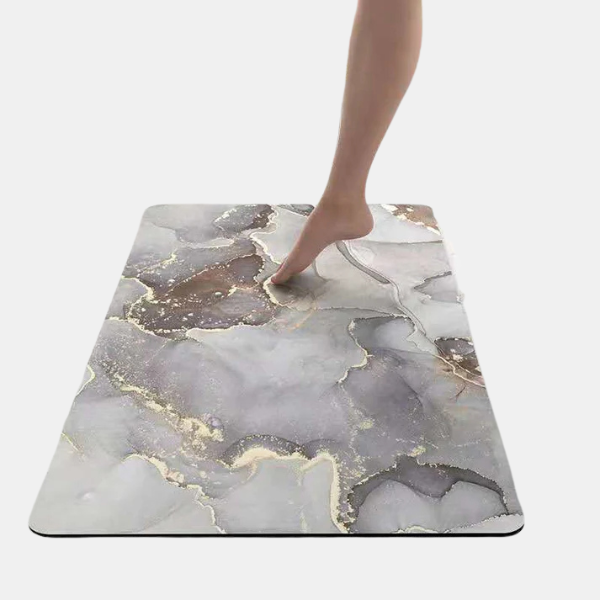 Ultra-absorberende Badeværelsesmåtte – Stilfuld & Sikker Gulvbeskyttelse Bath Mats & Rugs Tech Butik Grå 80cm x 50cm