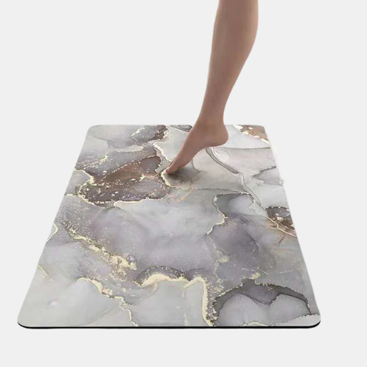 Ultra-absorberende Badeværelsesmåtte – Stilfuld & Sikker Gulvbeskyttelse Bath Mats & Rugs Tech Butik Grå 80cm x 50cm
