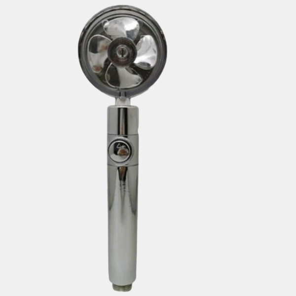 Højtryks Roterende Brusehoved – Forfriskende 360° Vandstrøm Showerheads Tech Butik Sølv