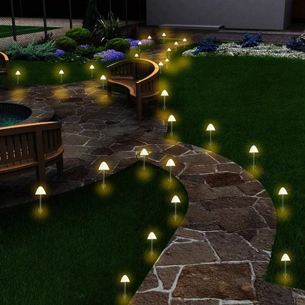 Solar Mushroom Have Lys – Bæredygtig og Dekorativ Udendørsbelysning Lighting Tech Butik