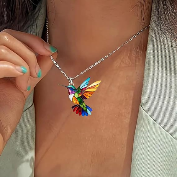 Elegant Kolibri Halskæde – Moderne Design med Tidløs Elegance Necklace Tech Butik