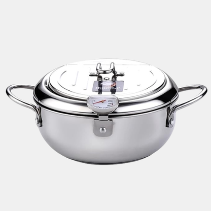 Frituregryde Pot med Indbygget Termometer – Perfekt Temperaturkontrol til Sprød Madlavning Kitchen & Dining Tech Butik 20cm