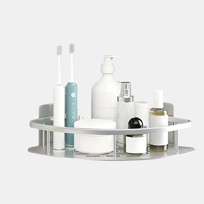 Stilfuld Buet Brusekurv – Pladsbesparende Badeværelsesorganizer med Moderne Design Bath Organizers Tech Butik Sølv 1 Lag