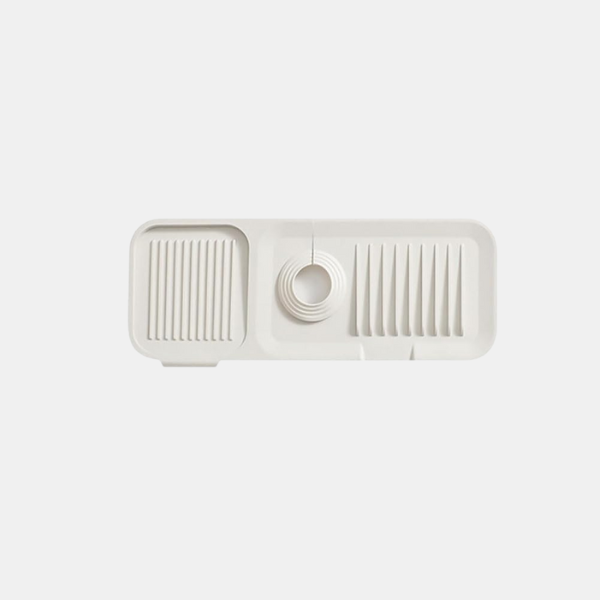 Silikone Vandhane Måtte – Holdbar Sprøjtbeskyttelse til Vask kitchen accessory Tech Butik Hvid Lille