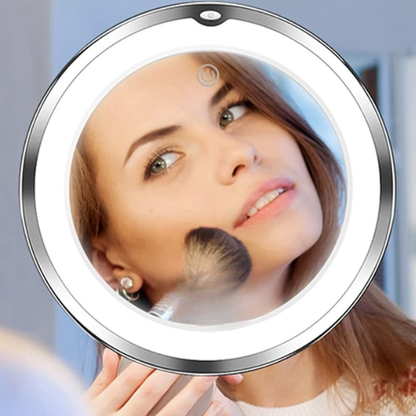 360° LED Spejl – Ultra-Klar 10x Forstørrelse med Fuld Rotation Mirror Tech Butik