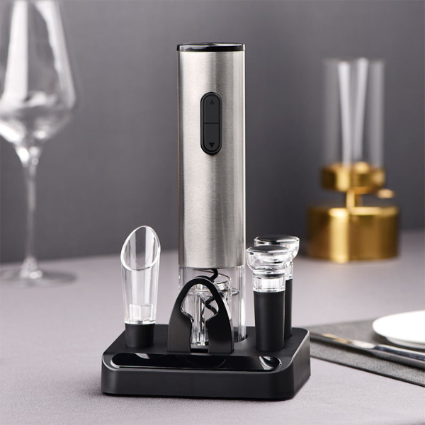 Genopladelig Elektrisk Vinåbner – Nem Aftapning & Vinpleje Kitchen Gadgets Tech Butik