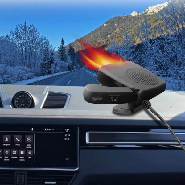 Keramisk Bilvarmer – Kompakt og Kraftfuld Varme Car Heater 150W 300W 12V Ceramic Car Fan Heater Tech Butik