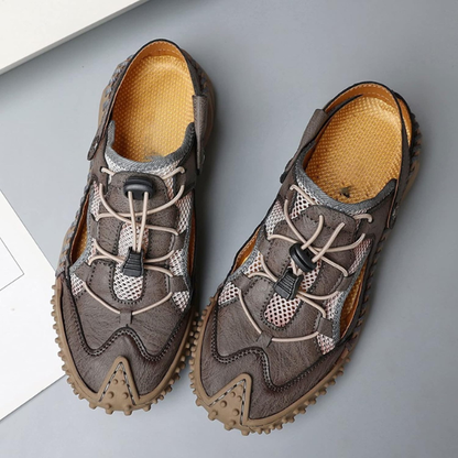 Herresandaler i Læder – Stilfuld Støtte til Afslappet Brug Sandals Tech Butik