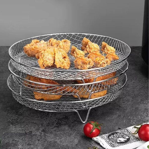 Kompakte Stabelbare Friturekurve – Effektiv Madlavning og Opbevaring kitchen accessory Tech Butik