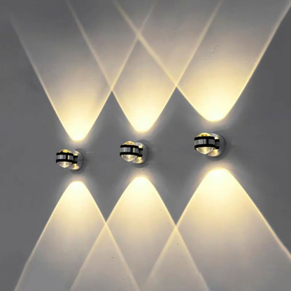 Elegant Krystal LED Væglampe – Stilfuld Op- og Nedadrettet Væglampe til Opholdsrum Lamps & Lighting Tech Butik